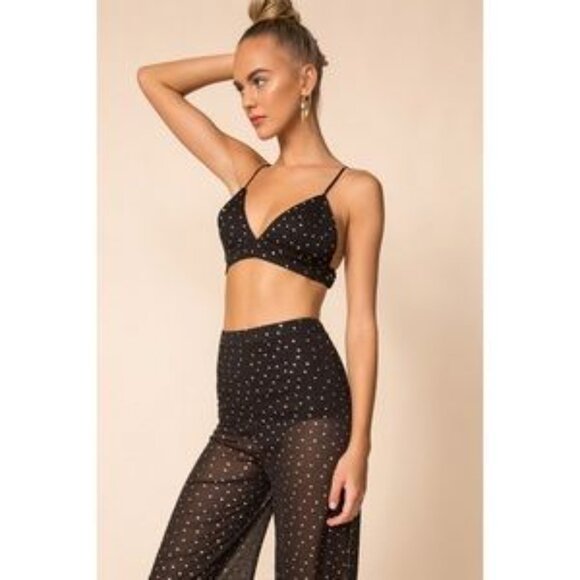Revolve Superdown Two-Piece Mesh Pant Set - Picture 5 of 8